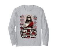 Su Nombre Es Jesús Cristo Rey de Reyes Arte Religioso Manga Larga