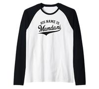 Su Nombre es Zohran Mamdani Meme Alcalde de Nueva York Gráfico Camiseta Manga Raglan