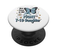 Su Pelea es mi Pelea T-1D Hija PopSockets PopGrip Adhesivo