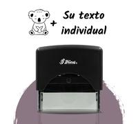 Su sello infantil único: motivos y textos individuales, autoentintado y con motivos de animales a elegir - ¡diseñe ahora su propio sello! (Koala)