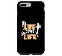Su vida salvó mi vida Jesús y Dios Fe Diseño Carcasa para iPhone 7 Plus/8 Plus