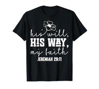 Su Voluntad, Su Camino, Mi Fe - Diseño Motivacional Floral Camiseta