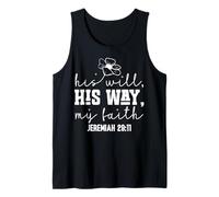 Su Voluntad, Su Camino, Mi Fe - Diseño Motivacional Floral Camiseta sin Mangas