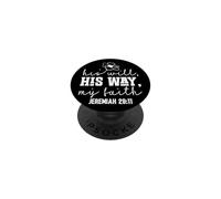 Su Voluntad, Su Camino, Mi Fe - Diseño Motivacional Floral PopSockets PopGrip Adhesivo