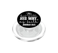 Su Voluntad, Su Camino, Mi Fe - Diseño Motivacional Floral PopSockets PopGrip para MagSafe