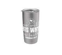 Su Voluntad, Su Camino, Mi Fe - Diseño Motivacional Floral Vaso térmico de acero inoxidable de doble pared
