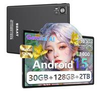 SUAAT 2026 Última tableta Android 15 【30GB RAM + 128GB ROM+2TB】【Gemini AI】 10.1 pulgadas, Widevine L1, Octa Core, 8000mAh, 8MP + 5MP, BT 5.0, GPS, GMS, Tablets con funda protectora negra