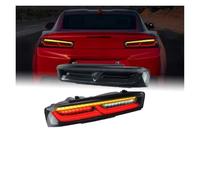 SUAGFW Luces traseras Para Chevy para Camaro 2016-2018 2x conjunto de luces traseras coche completas LED señal giro dinámica freno inversas Con luz matrícula(EU Smoked)