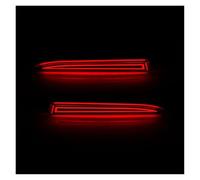 SUAGFW Luces traseras Para Chevy para Camaro 2017-2020 para Cadillac XT5 ATS LED Reflector de parachoques trasero luz de freno señal de giro dinámica 12V Con luz matrícula(Smoked,Pattern A)