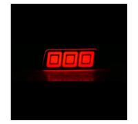 SUAGFW Luces traseras Para Jeep para Grand para Cherokee 2005-2009 coche LED Reflector de parachoques trasero luz trasera secuencial Auto señal giro lámpara freno Con luz matrícula(Red Shell,Tipo B)