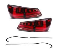 SUAGFW Luces traseras Para LEXUS IS250 IS300 IS350 ISF 2006-2012 luces de freno señal giro fluctuante lámpara trasera marcha atrás 1 Juego montaje luz Con luz matrícula(Red Shell)