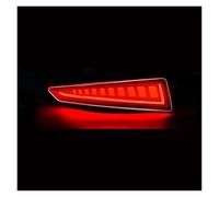 SUAGFW Luces traseras Para Lexus RX350 RX350L RX450hL RX450h 2016-2019 luces reflectoras de parachoques trasero con freno señal giro dinámicas 12V Con luz matrícula(Red Lens,Estilo a)