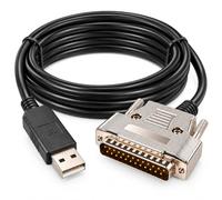 Suamdoen Cable serie USB a DB25 macho RS232 para Kantronics PacketCommunicator 3 Plus TNC, cable de comunicación adaptador serie USB a 25 pines para radio aficionada HAM, transferencia de datos de PC
