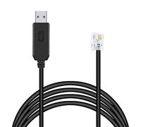 Suamdoen Cable serie USB RS232 a RJ9 para conexión de PC para Celestron Nexstar EQ6, cable de control manual, cable adaptador serie