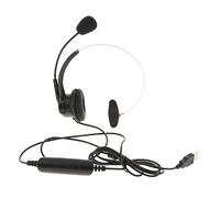 Suammiitstrieadea Call Center - Auriculares monoaurales con enchufe USB con micrófono para computadora