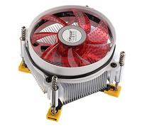 Suammiitstrieadea Enfriador de CPU de aluminio de 9 cm con ventilador de refrigeración, disipador de calor para LAG 1366, color rojo