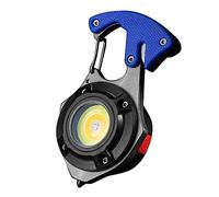 Suammiitstrieadea Llavero COB portátil impermeable para caminar en interiores y pesca, color azul