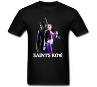 SUAN MEI ROU Men's Saints Row The Third Short Sleeve T Shirt Black M