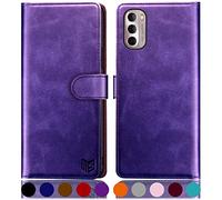 SUANPOT for PU Moto G 5G Funda tipo cartera (púrpura)