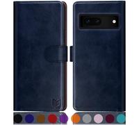 SUANPOT Funda para Google Pixel 7A con Tapa 【Bloqueo RFID】de Cuero PU Cierre Magnético，Soporte Plegable，Ranura para Tarjeta Cover Wallet Leather para Pixel7A Phone Case Azul