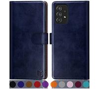 SUANPOT Funda para Samsung Galaxy A53 5G con Tapa 【Bloqueo RFID】de Cuero PU Cierre Magnético,Soporte Plegable,Ranura para Tarjeta Cover Wallet Leather para Samsung A53 5G Phone Case Azul