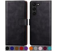SUANPOT Funda para Samsung Galaxy S23 5G con Tapa 【Bloqueo RFID】de Cuero PU Cierre Magnético,Soporte Plegable,Ranura para Tarjeta Cover para Samsung Galaxy S23 Case Negro