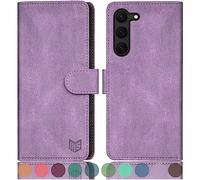 SUANPOT Funda para Samsung Galaxy S23 Plus 5G con Tapa 【Bloqueo RFID】de Cuero PU Cierre Magnético,Soporte Plegable,Ranura para Tarjeta Cover para Samsung Galaxy S23+ Case Lila Violeta