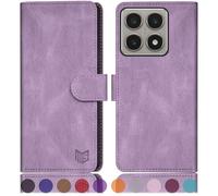SUANPOT Funda para Xiaomi Mi 14T con Tapa【Bloqueo RFID】de Cuero PU Cierre Magnético，Soporte Plegable，Ranura para Tarjeta Cover para Mi 14T Phone Case Lila Violeta