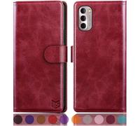 Suanpot para Moto G Stylus 2022 5G Case de billetera Bloqueo de rfid? Titular de la tarjeta de crdito Folio Folio Book PU Caja de cuero Propina a p