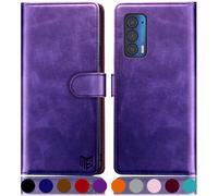 Suanpot para Motorola Moto Edge 5G UW/Edge 2021 Case de billetera? Bloqueo de RFID? Case de tarjetas con tarjeta de crdito Folio Libro PU Case de te