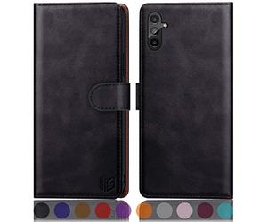 SUANPOT para Samsung Galaxy A13 5G RFID Bloqueo cartera caso (negro)