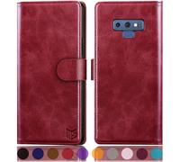 Suanpot para Samsung Galaxy Note 9 6.4 """" con RFID Bloqueo de la billetera de cuero Case Soporte de tarjeta de crdito Folio Libro Case Case Purse Po