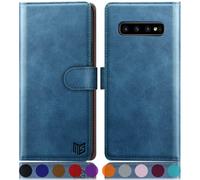 Suanpot para Samsung Galaxy S10 6.1 """" (Non S10E S10+) con RFID Bloqueo de la billetera de cuero Case Toldo de tarjeta de crdito Folio Folio Case de