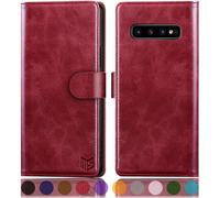 Suanpot para Samsung Galaxy S10+ /S10 Plus 6.4 (no ajuste S10 S10 S10E) Case de billetera de cuero para mujeres con RFID Bloqueo de tarjetas de crdi