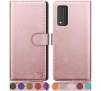 Suanpot para T-Mobile Revvl V+/V Plus 5G con RFID Bloqueo de la billetera Case Soporte de tarjeta de crdito Libro PU Case de telfono PU Capa de tel