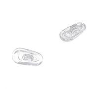 SuanQ 25 pares Almohadillas de nariz de gafas de silicona Oval empuje