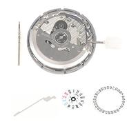 SuanQ NH36/NH36A Movimiento de alta precisión + Acero + Dial Semanal + Calendario Dial+Kit de barra de comprobación Movimiento mecánico automático de alta precisión, plata