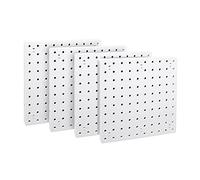 SuanQ Organizador de Pared de Tablero Perforado de 4 Piezas, Tablero Perforado para Colgar en la Pared, Tablero Perforado para de Manualidades, Garaje, Cocina, de Estar