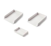 Suanzua Bandeja de Almacenamiento Apilable para Estante de Escritorio, Caja de Almacenamiento, Bandeja