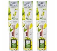 Suarez Sweet Home Collection - Ambientador para el hogar con aroma a cócteles, aceite esencial perfumado, difusor de 100 ml (mojito, 3 unidades)