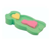 Suave esponja de espuma para baño para recién nacido + esponjas verde verde