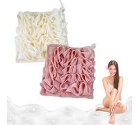 Suave esponja vegetal y toallita de baño, en 1 esponja de baño con cordónLufas de baño para todo tipo de pieles (G)