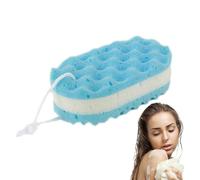 Suave exfoliante corporal - Esponja de ducha suave y ergonómica | Baño de esponja con ondas de textura, toalla sensible, accesorio para el cuidado corporal, familia, amigos, rutina higiénica diaria
