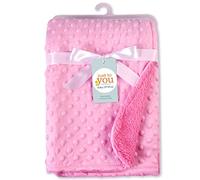 Suave forro Baby Bubble Wrap Swaddle Blanket Albornoz pañales para bebé recién nacido (Rosa)
