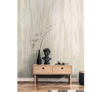 Suave Hierbas Pintado Con Silencioso Schilfrohr-Silhouette Y Gran Superficie