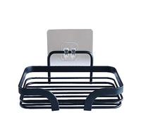 Suave Interior, Jabonera (14 x 9.2 x 5.6 cm) con Cable Premium Negro, Metal