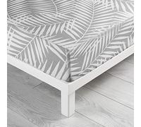 Suave Interior, Sábana Bajera (140 x 190 cm) Botania Gris, 100% Algodón