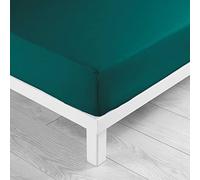 Suave Interior, Sábana Bajera (160 x 200 cm) Lina Emeralda, 100% Algodón
