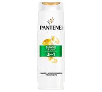 Pantene Pro-V Suave & Liso Champú, Acondicionador y Tratamiento 3 en 1, Suavidad Increíble y Control del Encrespamiento, 300 ml