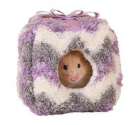 Suave Nido Conejo | Accesorios De Sueño Suave De Peluche | Cama De Invierno Cálido Y Suave Para Hamster - Para Chinchilla, Hurón, Erizo, Hámster Dorado, Conejito, Ardilla, Jaula, Casa, Salón,